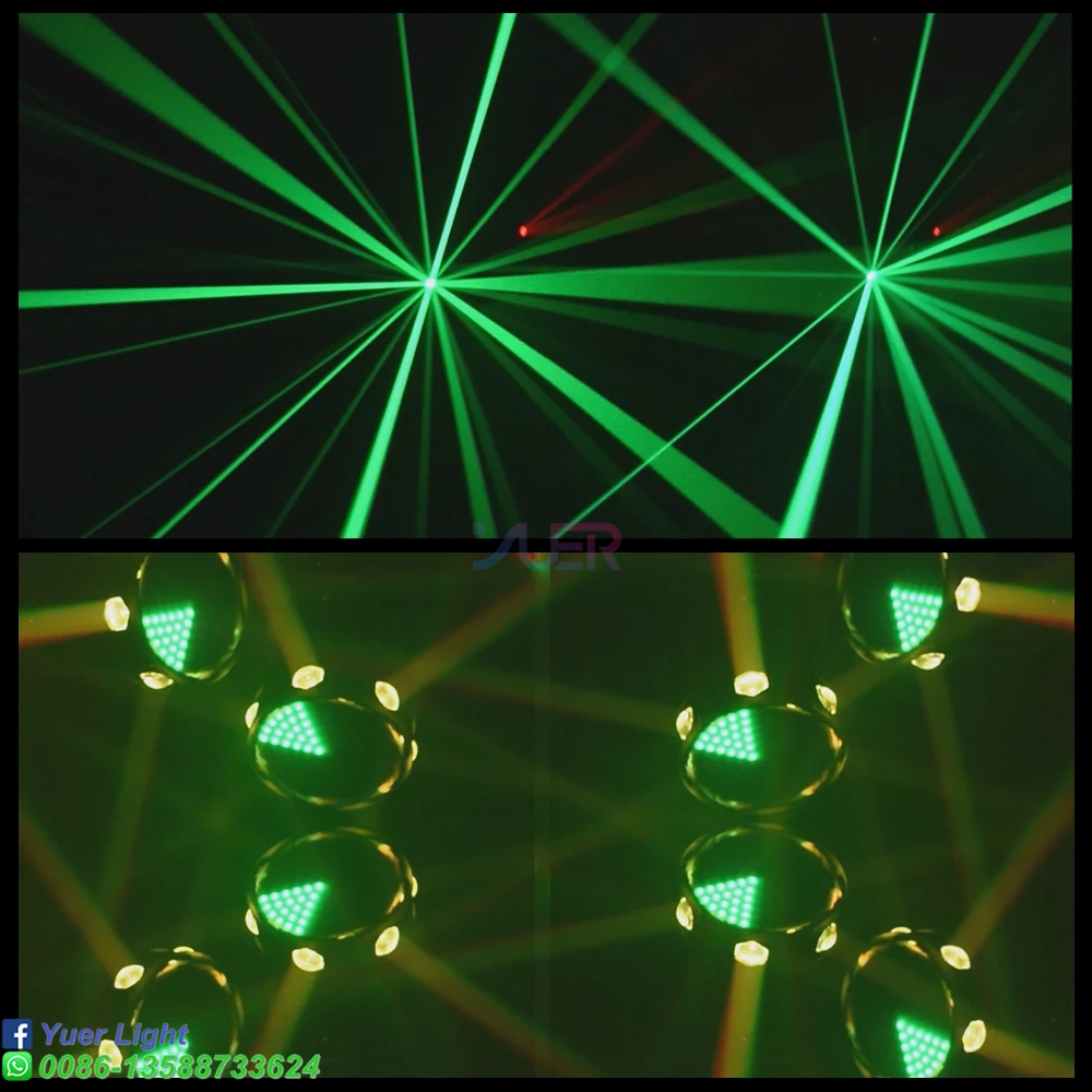 Imagem -06 - Grande Pêndulo Movendo Cabeça Luz Rgbw Dmx Controlador Beam Strobe Laser Efeito de Palco Luz para Projetor dj Disco Party Show Luzes