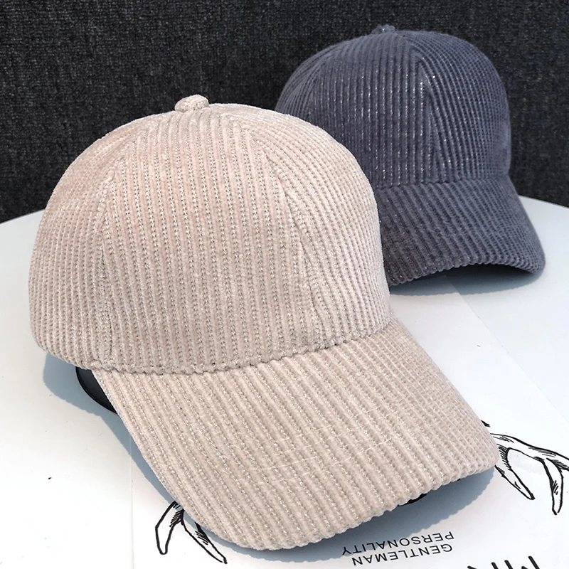 Fashion Vertical Stripes Black Baseball Cap Female Show Face Small Spring and Autumn Travel Sunscreen Caps New All-matching Hat