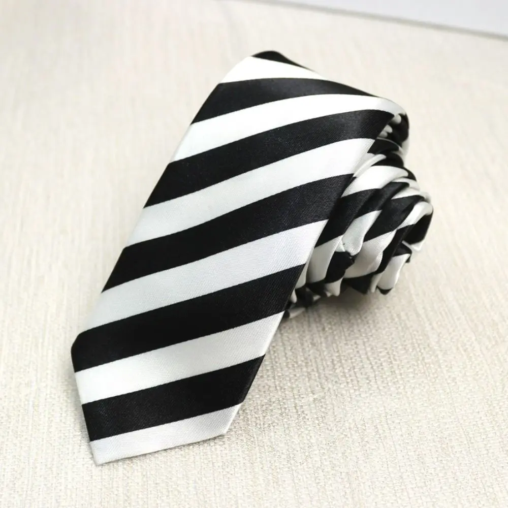 Retro Print Design Striped Tie 5cm Wide Trendy Pattern Leopard Print Tie Hand Tie Casual Style Narrow Tie Casual Occasions
