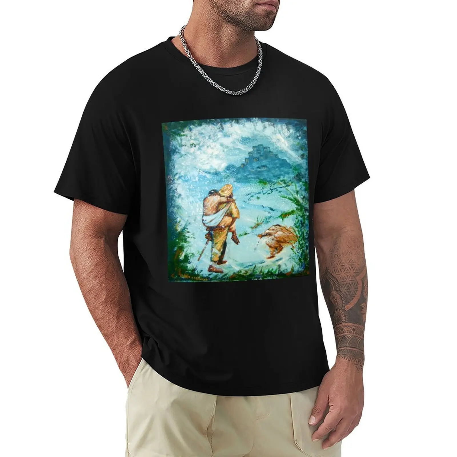 Camiseta Sadhu Sundar Singh con diseño moderno para hombre