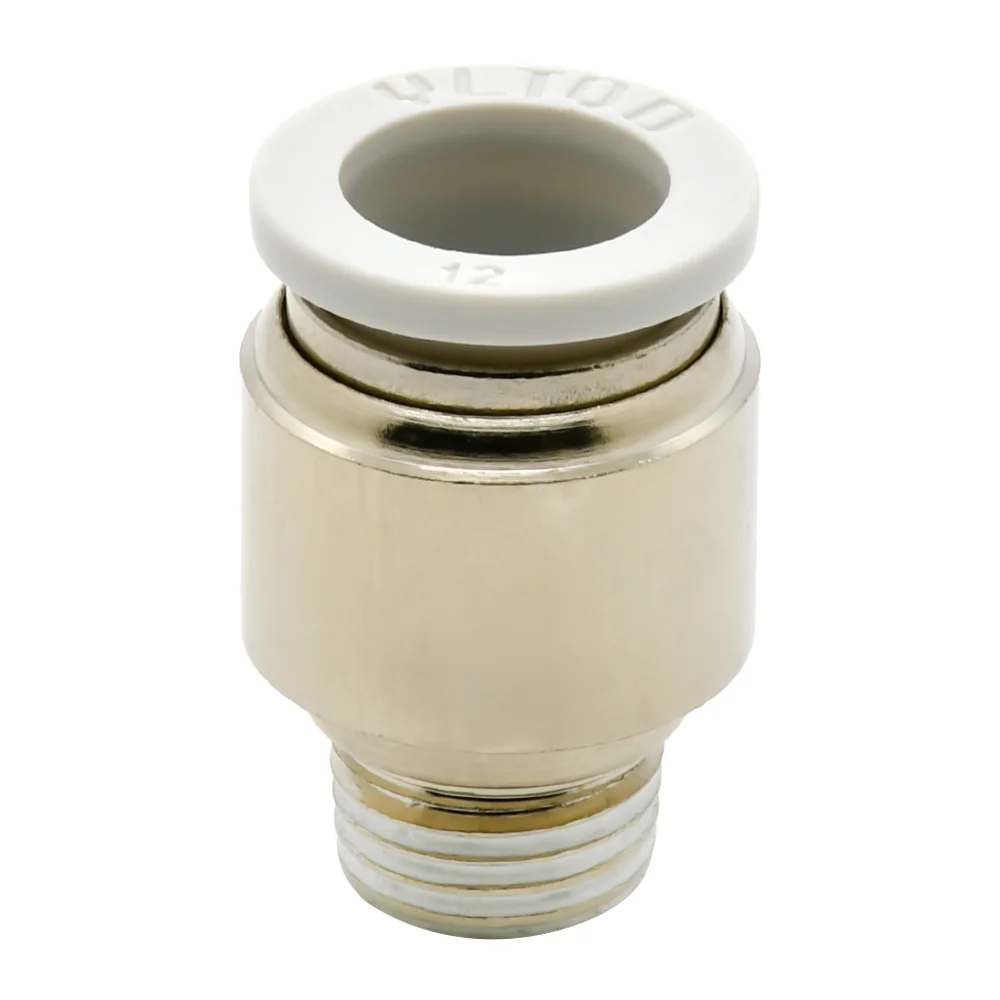 1 PCS Economical Quick Plug Fitting, Type A External Thread-Pipe External Hex Straight Head/ Straight Fitting Diameter 4~8 GJPF