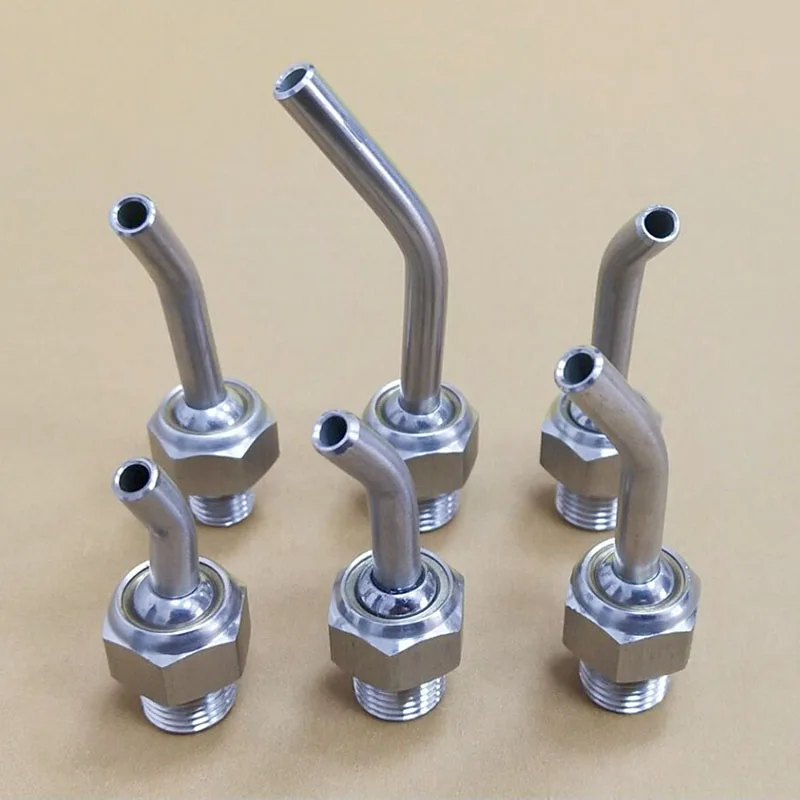 Stainless steel SS304 CNC lathe turret water spray cooling universal adjustable elbow cooling nozzle