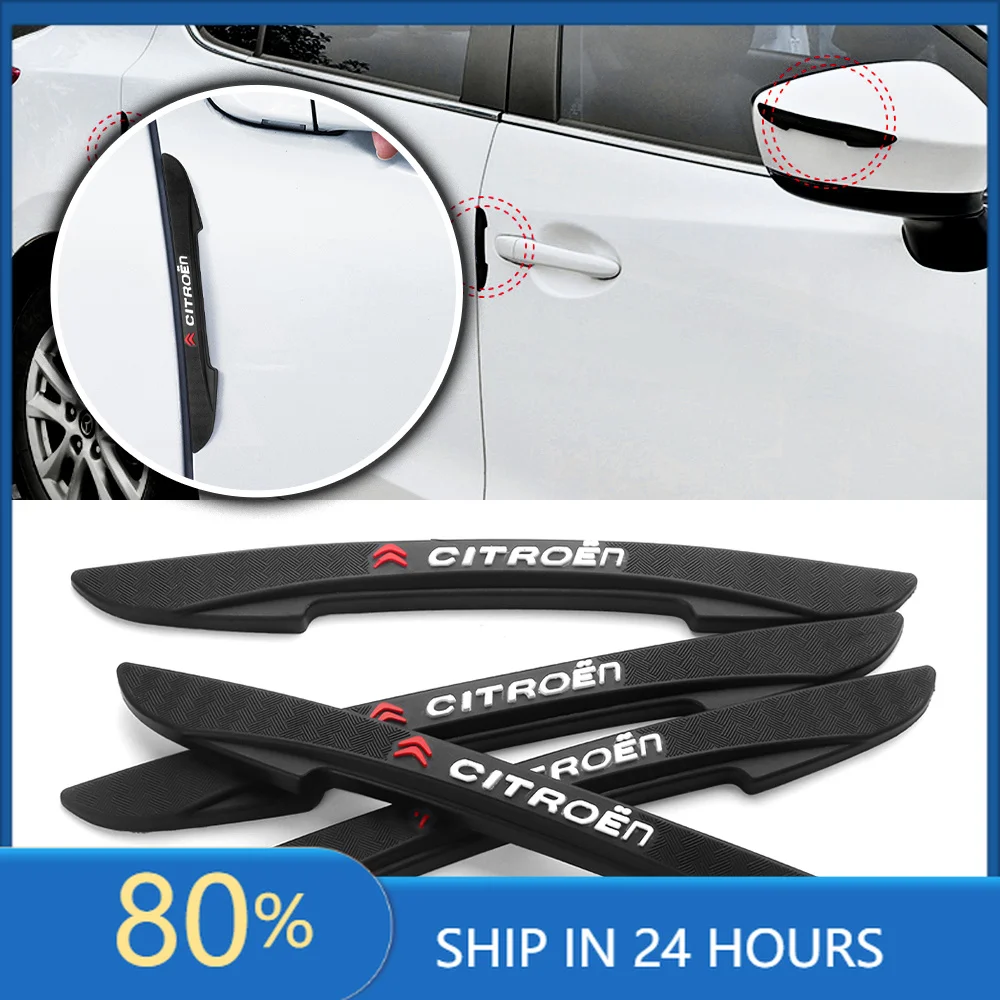 

Car Stickers Valve Core Citroen Car Door Anti-Collision Protector Strips Anti-Scratch Door Edge Guards For Picasso C4 C3 C5 Airc