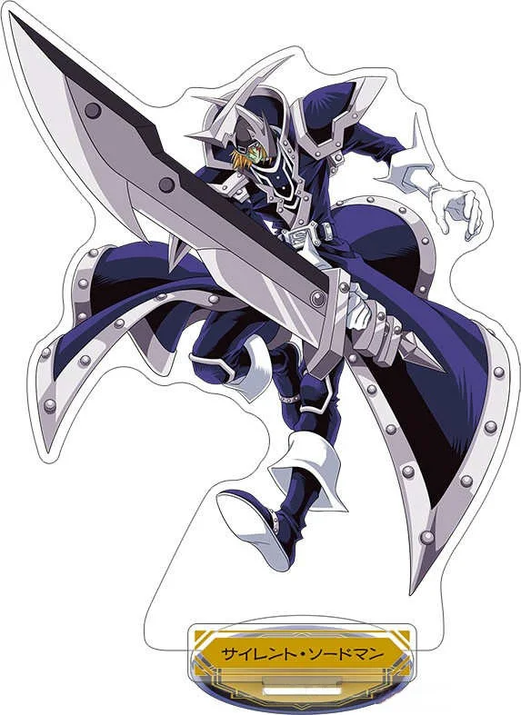 Loen Anime Peripheral Store Yu-Gi-Oh! Silent Swordsman Dark Magician HD Figure Acrylic Stand Desktop Decoration Series About15cm