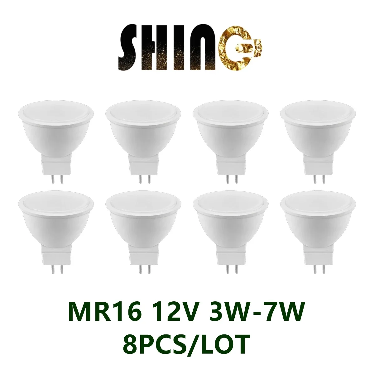 

8 Pieces Spot Foco MR16 AC DC 12V 3W 6W 7W Warm White Day Light LED Light Lamp For Home Decoration Replace 50W Halogen Spotlight