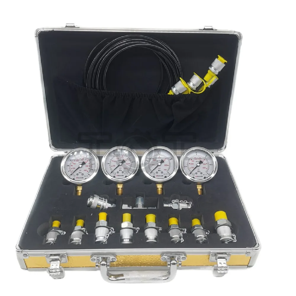 For Universal digital Pressure Gauge Measuring Instruments Hydraulic Pressure Gauge Test Kit 0-60Mpa pressure gauges Excavator