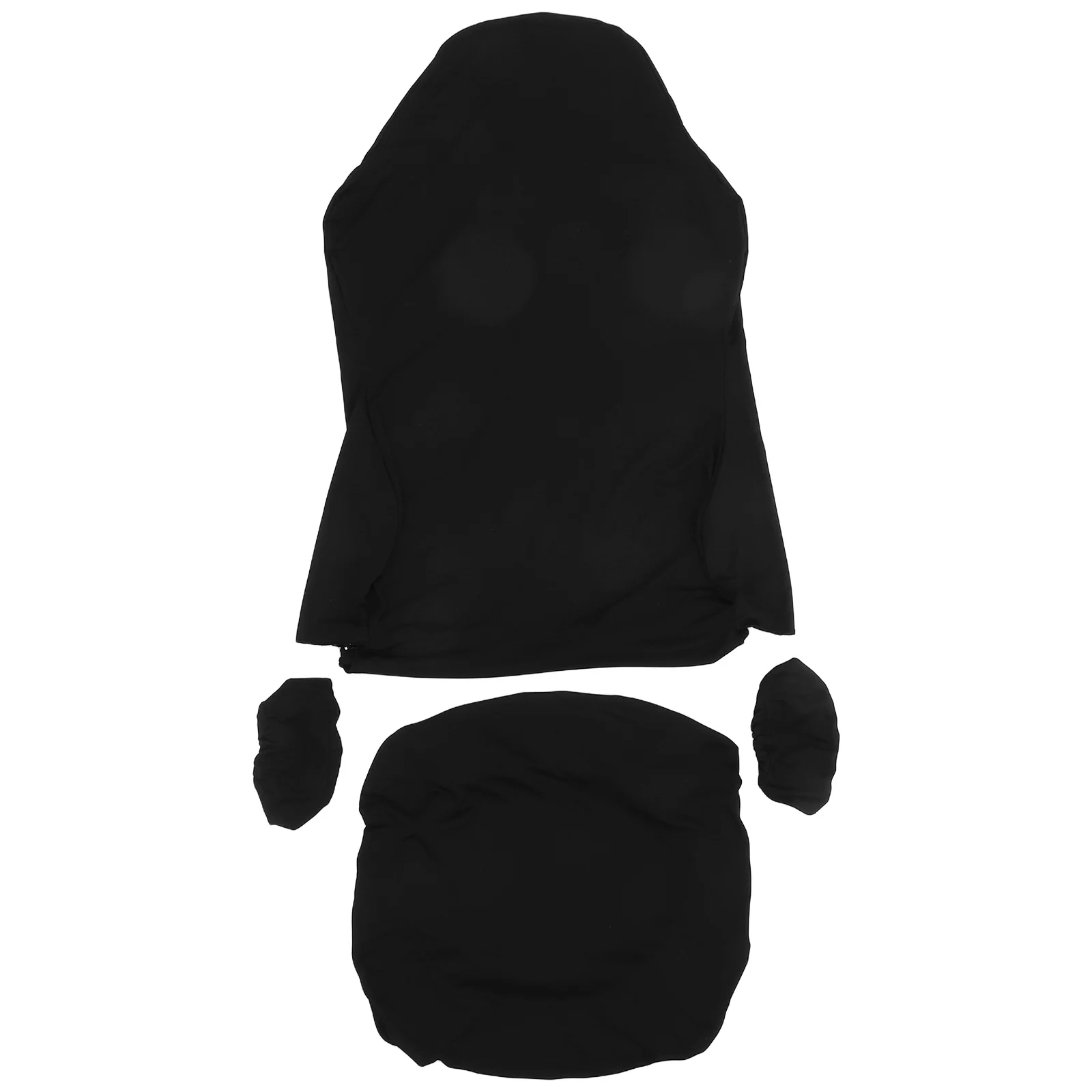 

1Set Black Stretchable Chair Cover Set Elastic Armrest Cushion Protector Slipcover for Office Gaming Computer Chairs