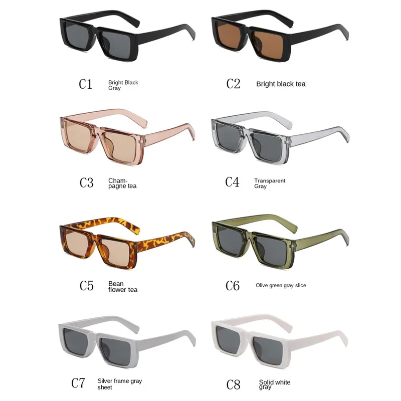 2023 New Y2K Sunglasses for Men Women Trendy Sun Glasses Goggle Man Brand Designer Square Glasses Shades Female Eyewear Oculos image 6