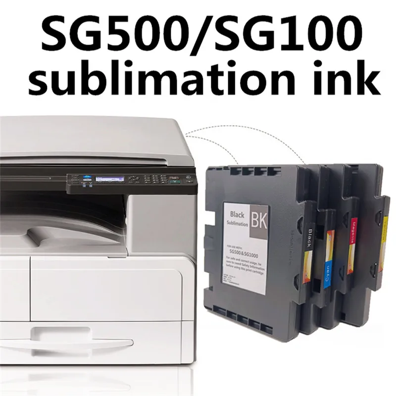 1 Set For SAWGRASS SG500 SG1000 No Serial Number Compatible Ink Cartridge With Chip Sublimation Ink