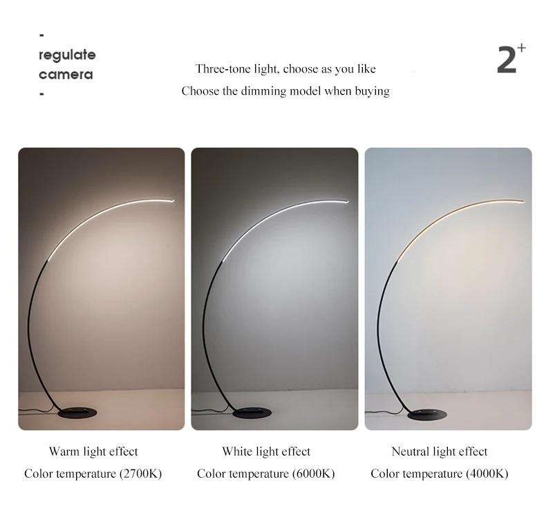 Nordic LED Corner Floor Lamp Simple Black White Floor Light For Dining Room Living Room Bedroom Study Home Decor Stand Light