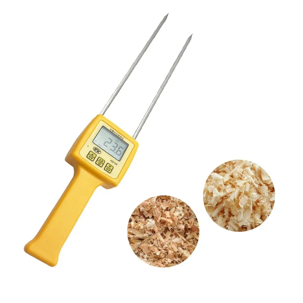 

HS125 Измеритель влажности древесной стружки Для содержания различных бамбуковых и древесных волокна Изготовление бумаги Плавильная мебель Industries