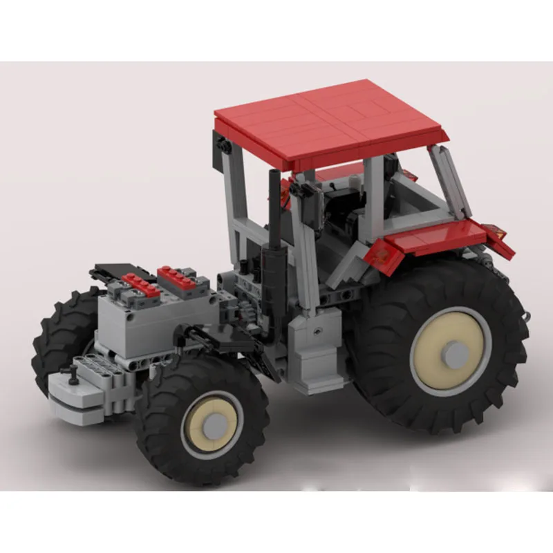 MOC-236861 Klassiek bouwsteenmodel van landbouwtractor, 993 stuks, speelgoed voor kerst- en verjaardagscadeaus voor jongens en kinderen