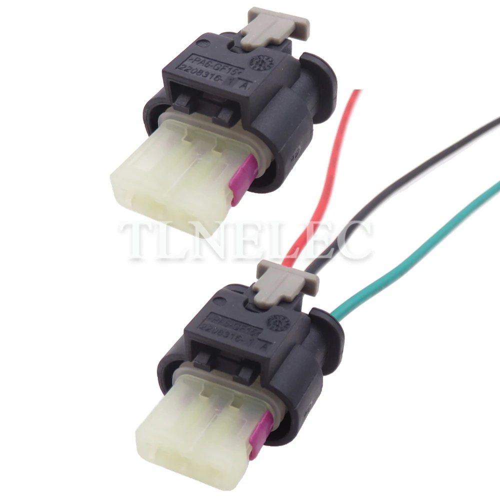 Conector de arnés de cableado con Sensor automotriz, conectores sellados de 3 pines para coche VW Audi 2-1718644-1 2208316-1