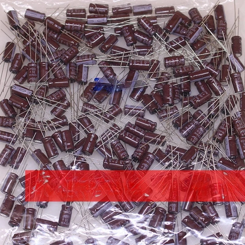 (10PCS) 100UF 35V aluminum electrolytic capacitor 35v100uf 6.3 * 11mm NIPPON CHEMI-CON KYA high-frequency long-life