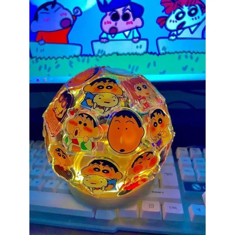 Crayon Shin-Chan Cartoon Bedroom Atmosphere Lights Comic Periphery Room Decoration Exquisite Desk Lamp Holiday Gifts for Girls