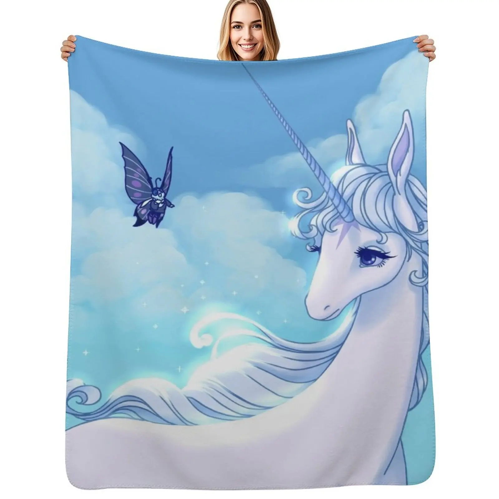 

Have you seen others like me The last unicorn Throw Blanket Air Conditioner Soft Blanket for Office Home