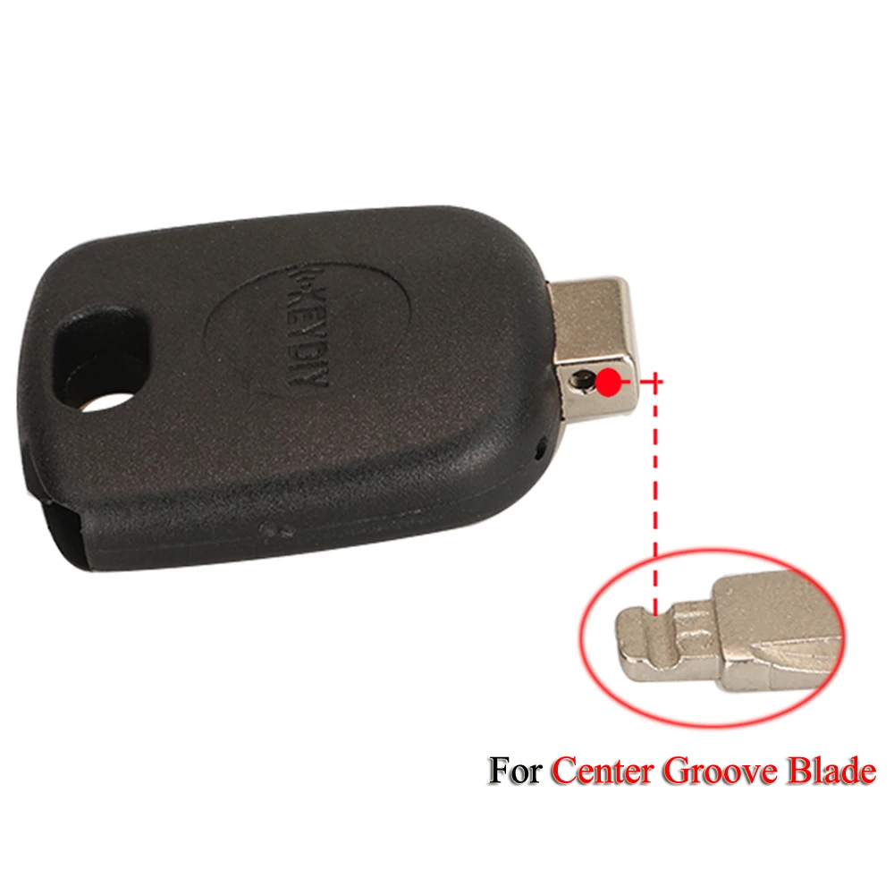 jingyuqin KEYDIY Universal Transponder Car Key Shell For Center Groove Blade KD VVDI Blades Head With Chip Holder Key Housing