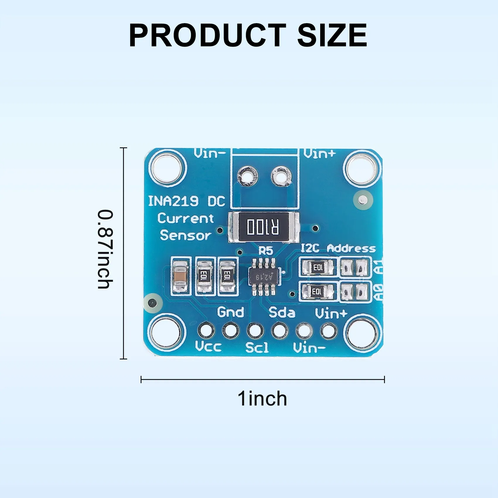 AY14 -6Pc MCU-219 INA219 I2C Bidirectionele DC Stroom Voeding Sensor Module Breakout 3-5V SOT23