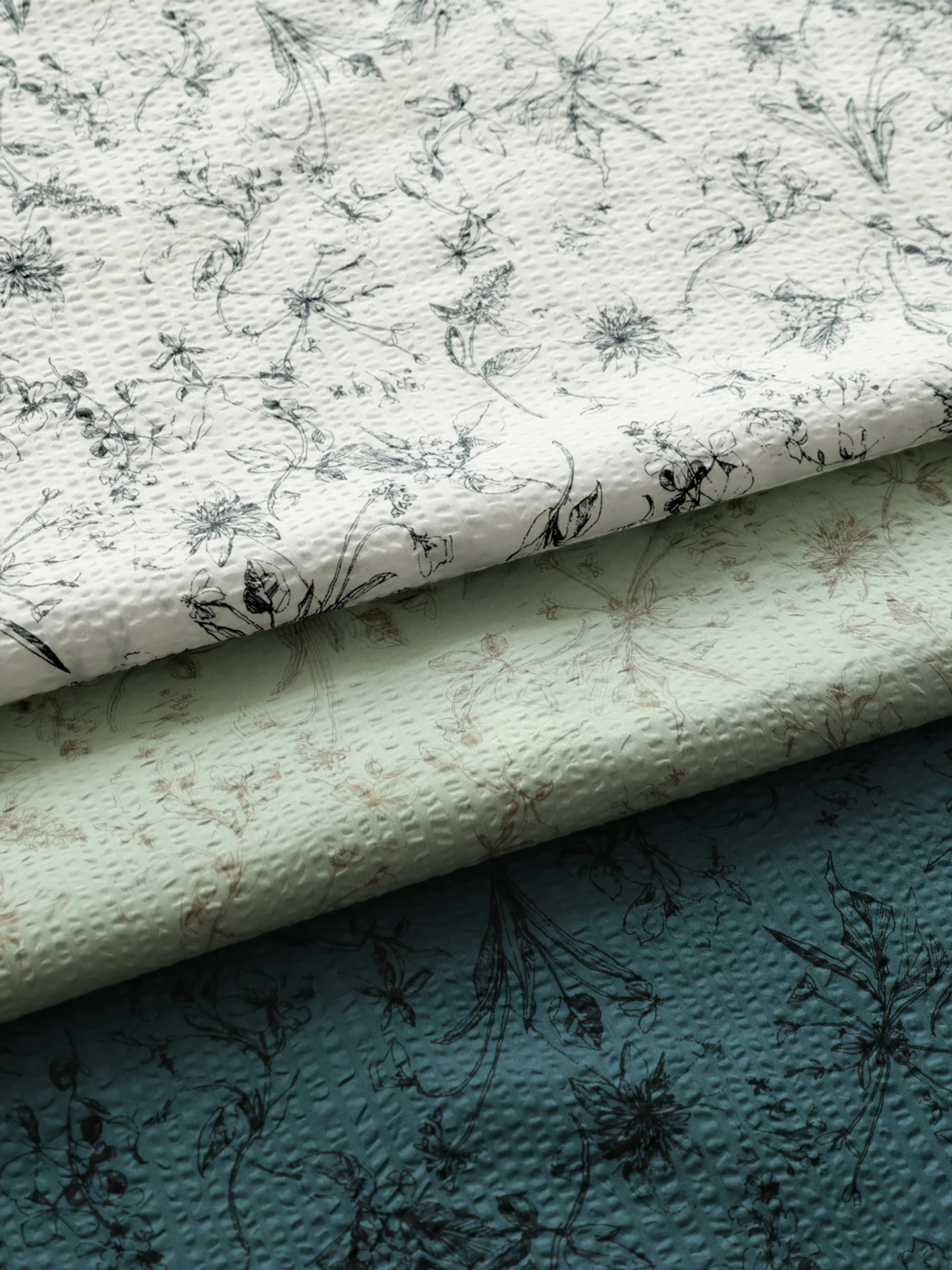 

Pure Cotton Handmade Salt Sinkage Fabric Hokkoh 80 Stitches Clothing Material Sketch Flower Branch Pattern Japanese Sle