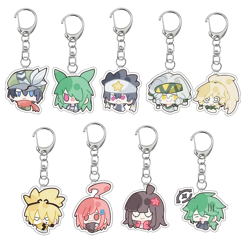 Cartoon Acrylic AOTU World Ray Kamil Palos Zuma Godrose Abby Anime 5cm Keychain Q Version Cute Accessory Pendant Bag Charm Gifts
