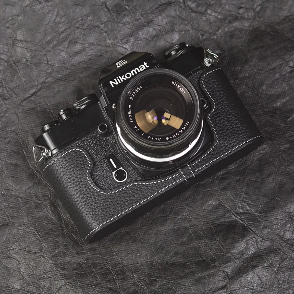 كاميرا جلدية واقية خمر الجسم قاعدة غطاء حزام الكتف لنيكون مات EL/EL2 FG/FG20 حقيبة التصوير الملحقات #4