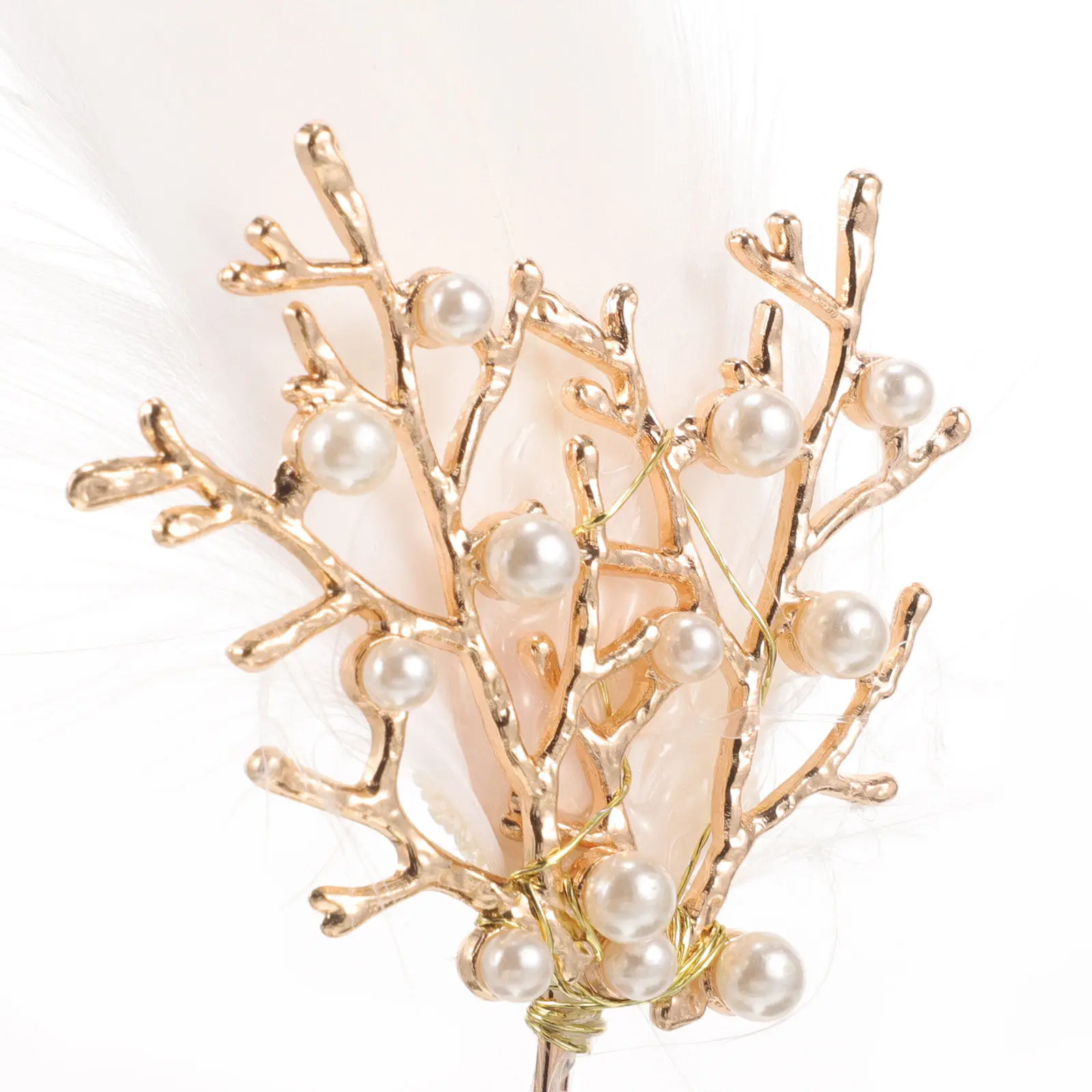 

Women Plume Headpiece Exquisite Metal Wedding Hairband Bridal Hair Accessory Photo Shoot Party Hairband for Women