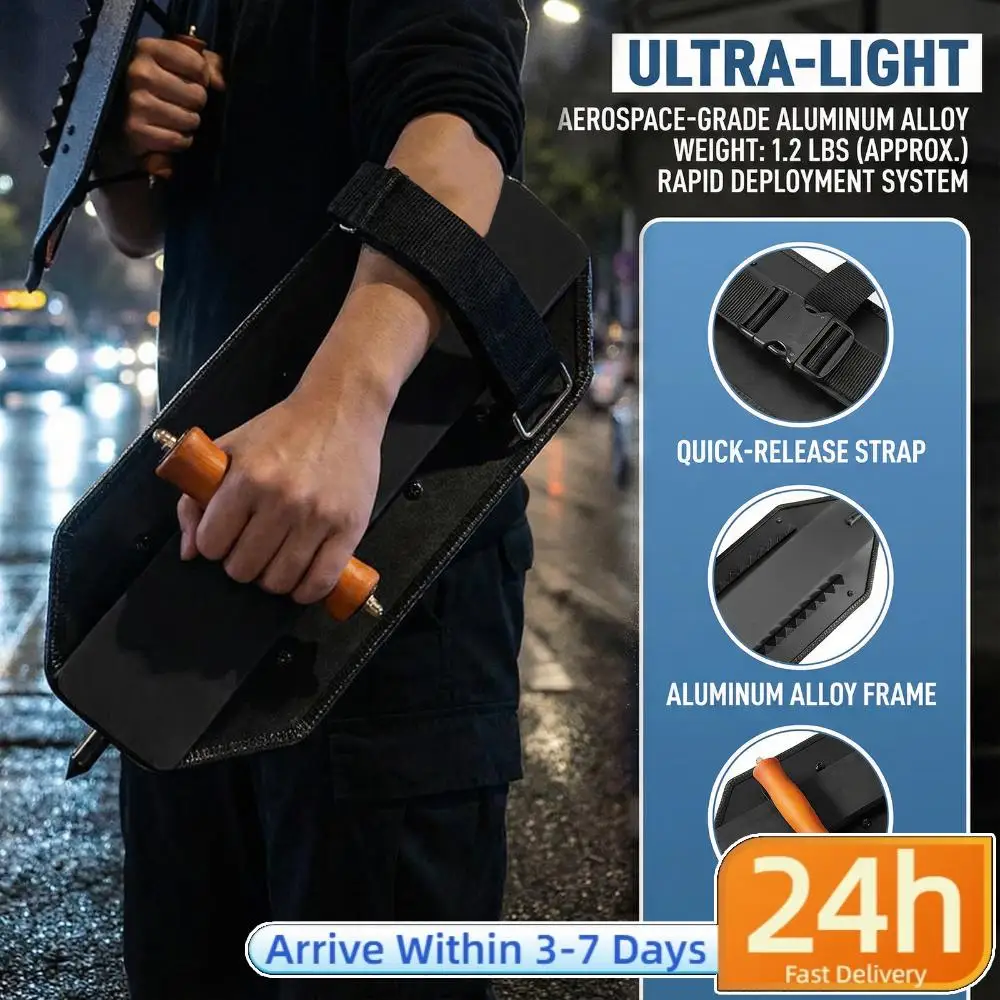 

Aluminum Alloy Metal Arm Bracers Self-defence Arm Type Anti-Riot Shield for Outdoor School Mall Home