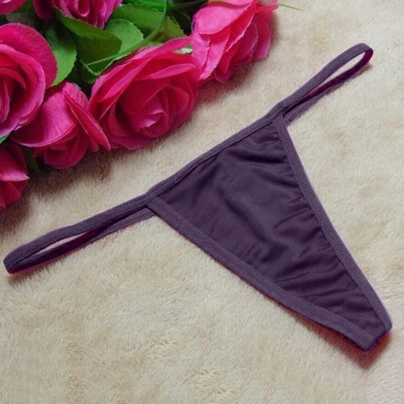 Lingerie Underwear T-back G-String Modal Panties Solid Women Sexy Thongs Bikini G String Briefs Hot Solid color