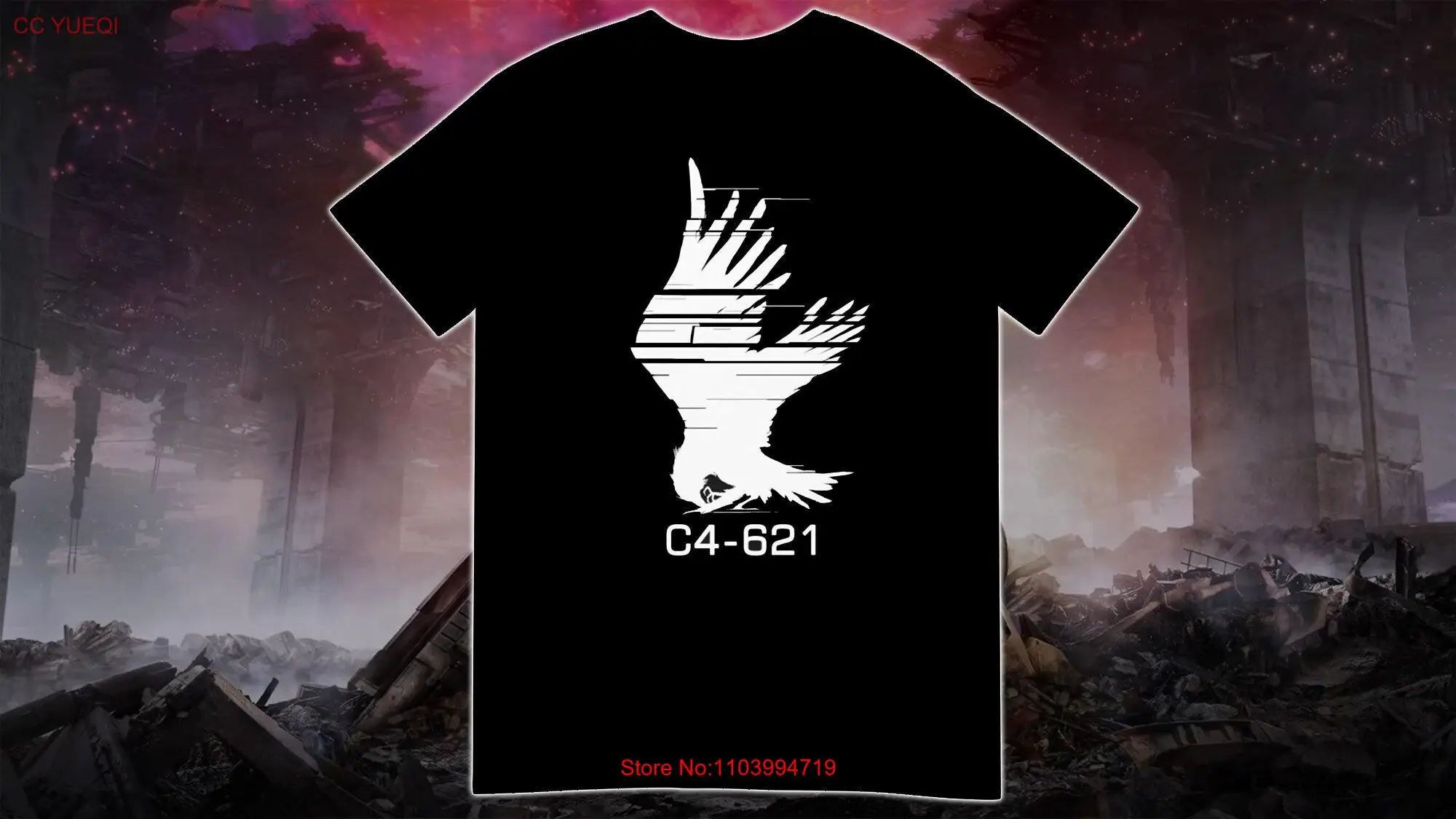 

C4 621, игровая футболка Raven Armored Core с длинными или короткими рукавами