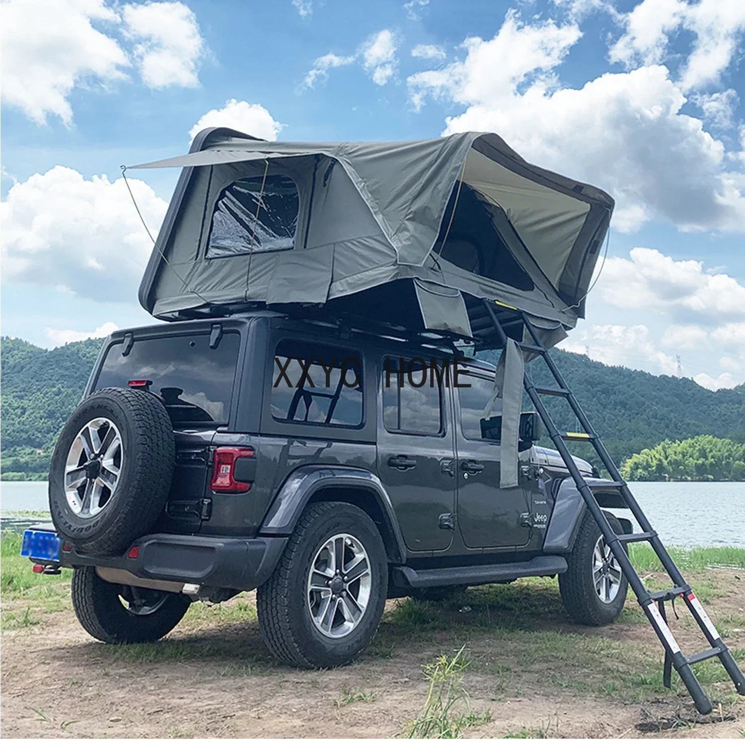 Custom Car Roof Top Tent Outdoor Folding Camping Truck Rooftop Tent for SUV Pickup Trailer with Aluminum ABS Hard Shell Cover