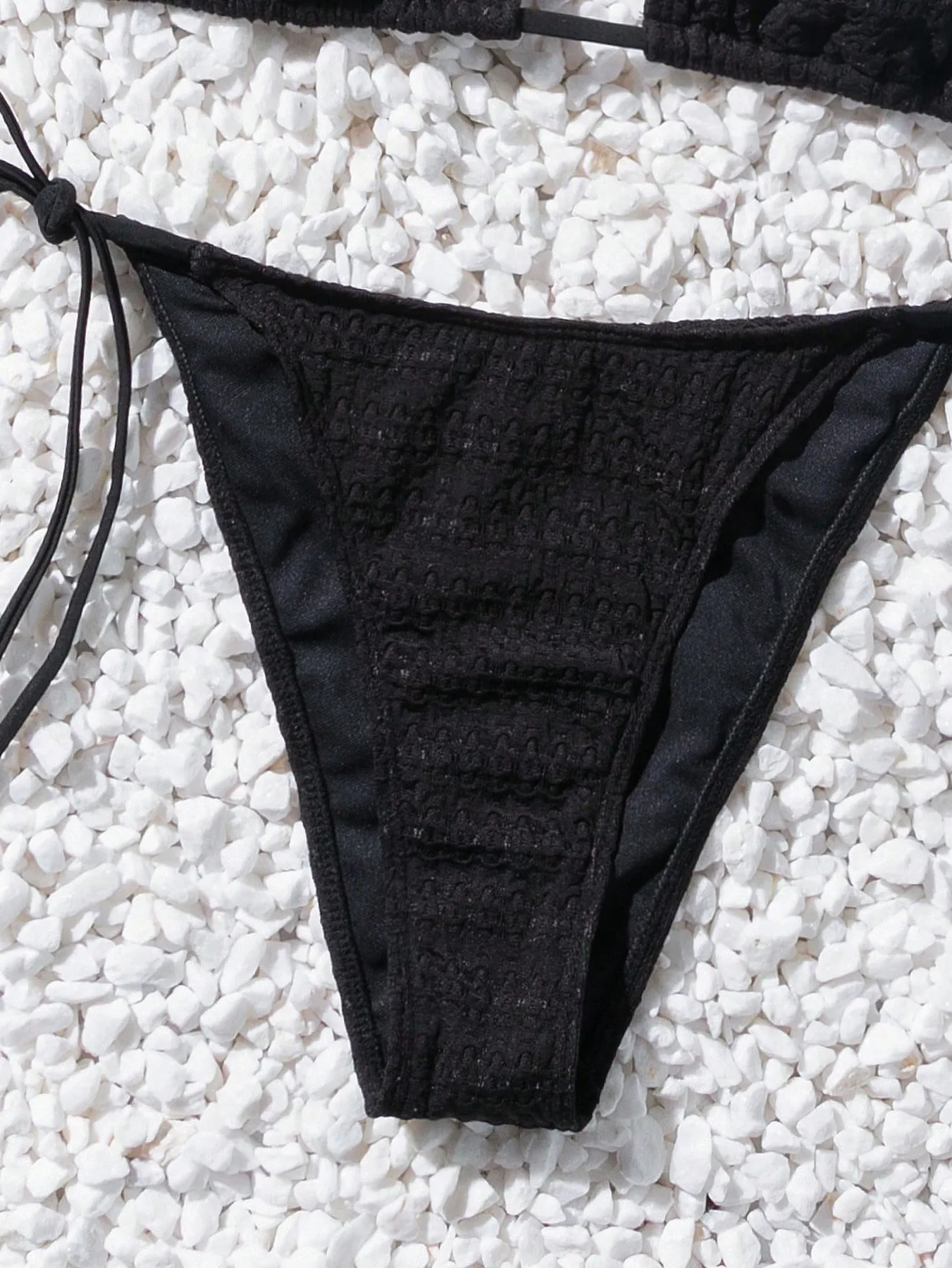 Set bikini in pizzo nero