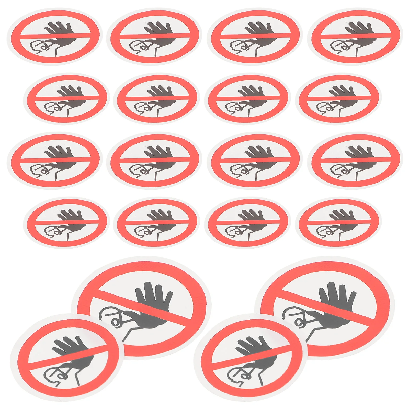 20 pcs Warning Labels No Entrance Stickers Self Adhesive Safety Warning Sign Decals Not Enter Sign For Factories