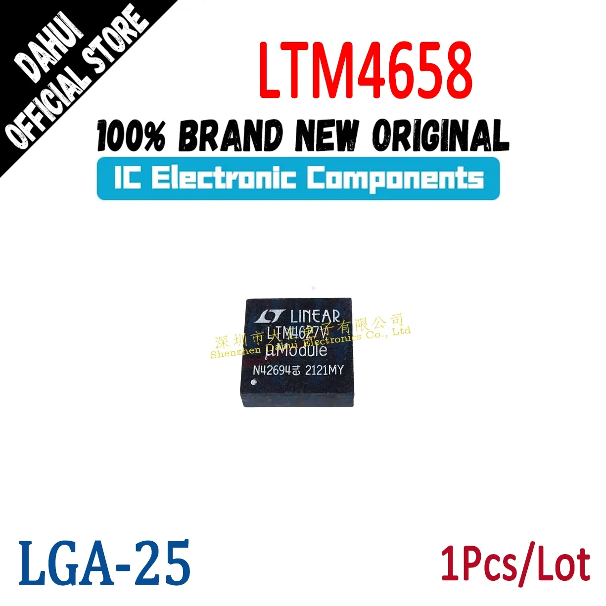 

LTM4658IV#PBF LTM4658EV#PBF 4658 LTM4658IV LTM4658EV LGA-25 IV/EV compatible chip IC Brand New Original In Stock