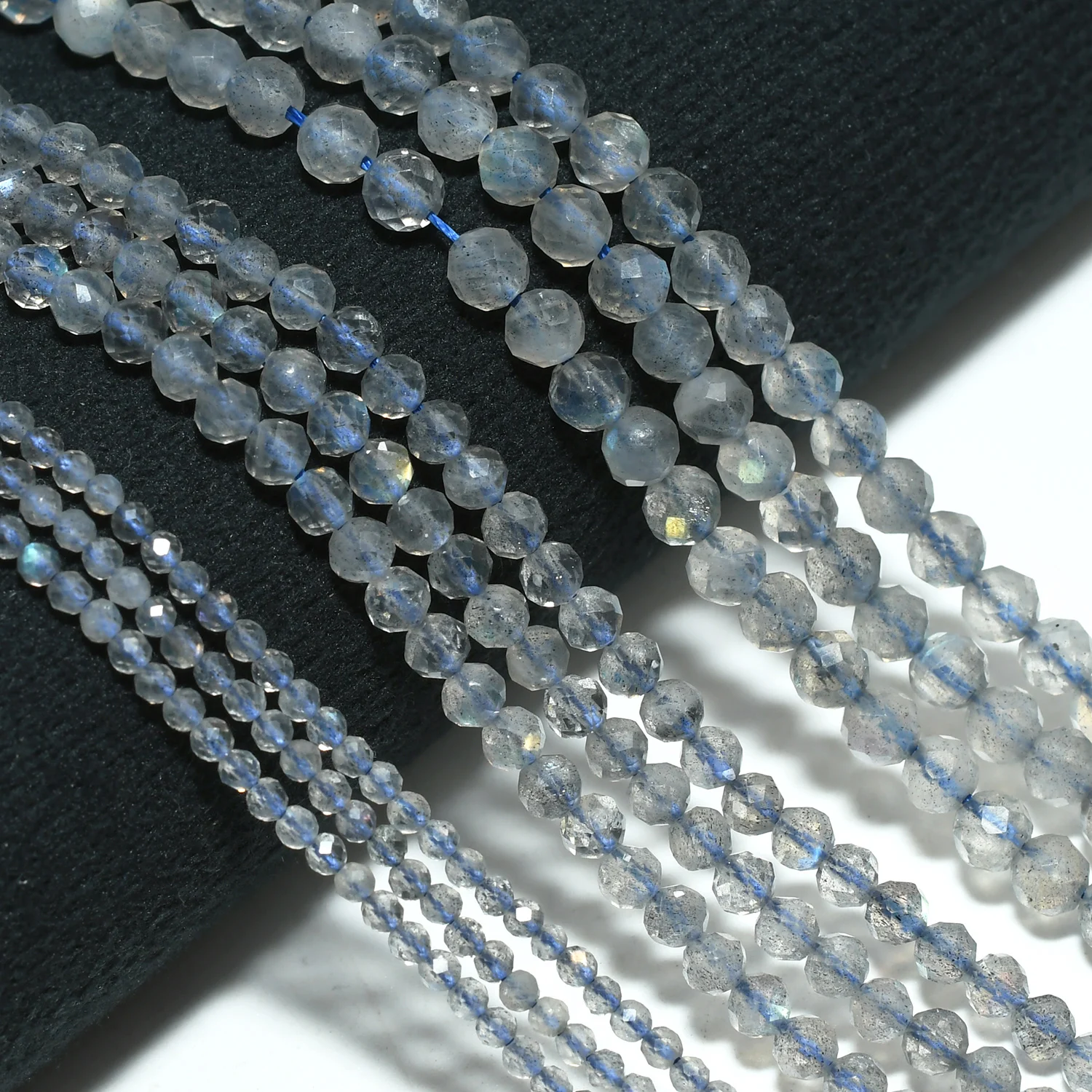 Natural Labradorite Faceted Round Beads 2mm/3mm/4mm