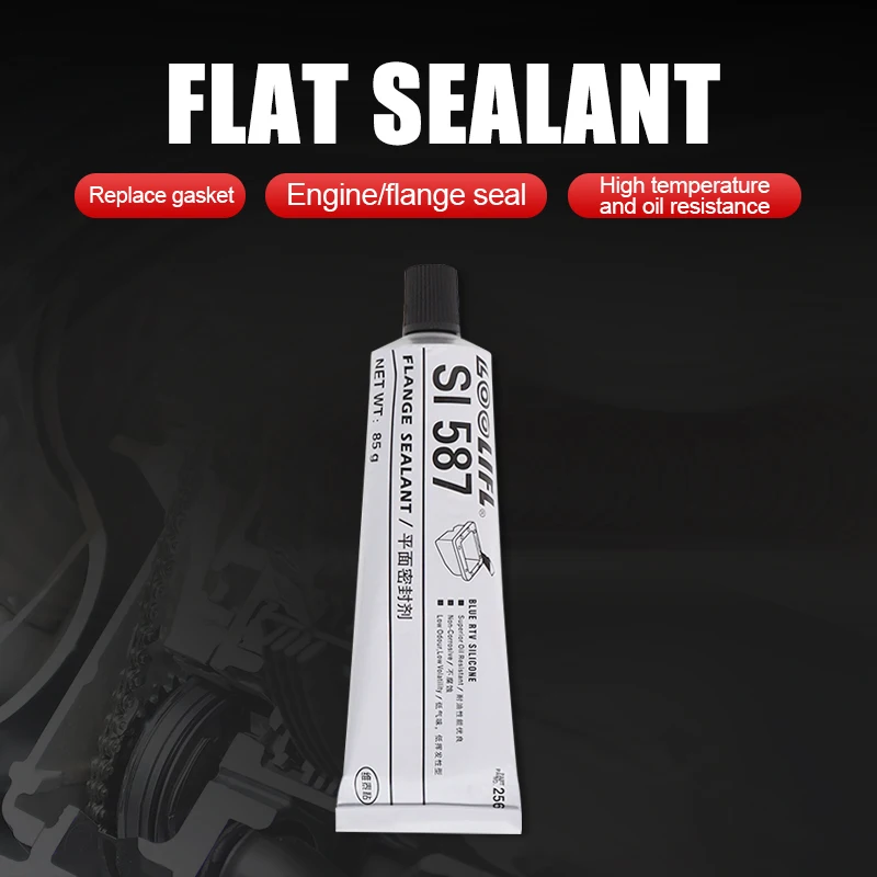 LOOLIFL RTV 587 Blue High-Performance Silicone Gasket Maker,Sensor-Safe,Non-Corrosive,Oil Resistance,Joint Movement Valves Tools