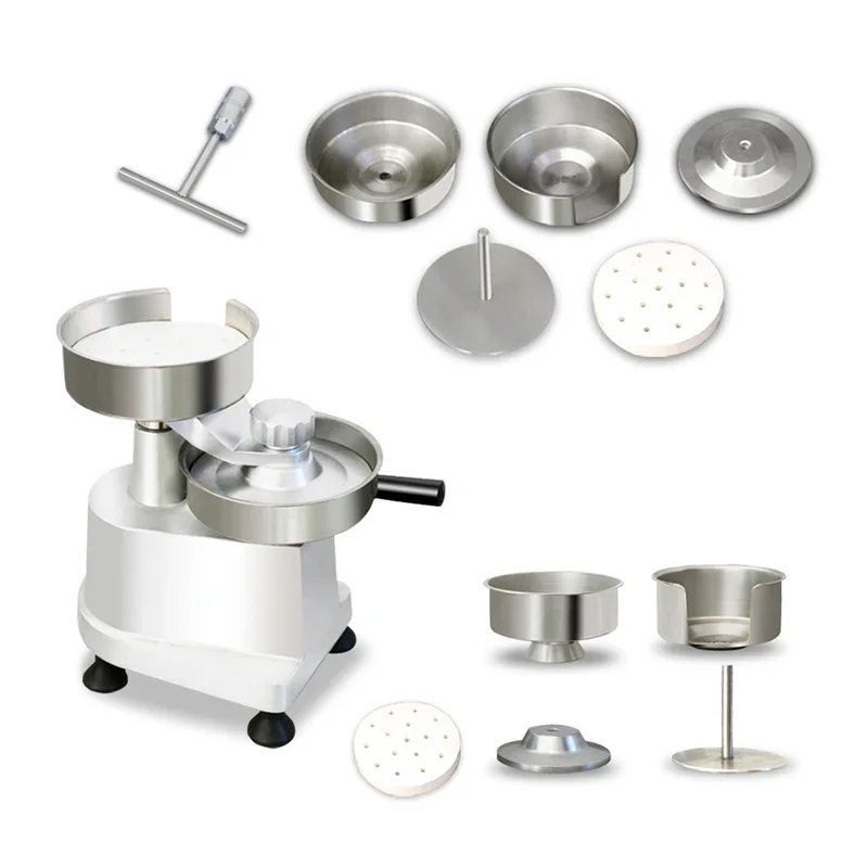 3 in 1 100mm 130mm 150mm Non-Stick Manual BBQ Tools Stuffed Meat Mold and Double Hamburger Press Patty Maker for Home Use