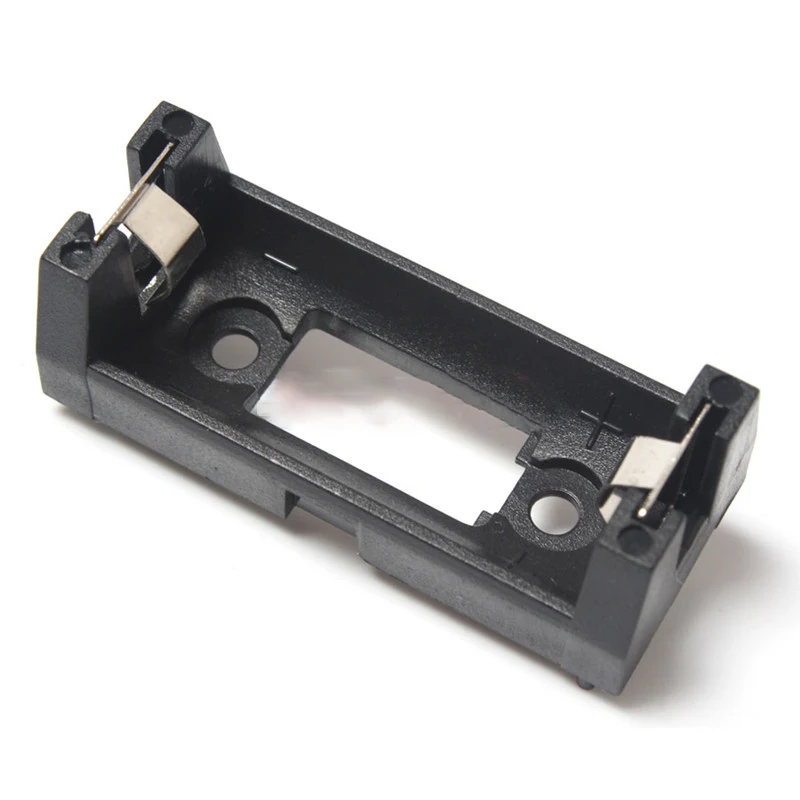 Support de batterie pour bricolage PCB, couvercle de boîtier de batterie, plug-in 16340, CR123A, LIR123ABattery Storage Box, 2 pièces