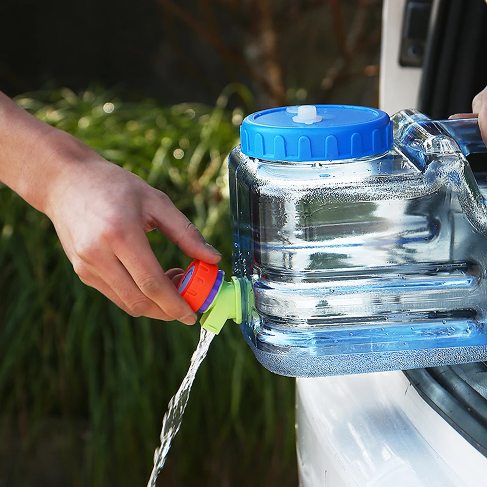 5.5L/10L سيارة مخيمات حاوية المياه الكمبيوتر مع صنبور خزان المياه لا تسرب تخزين المياه دلو للقيادة نزهة السفر
