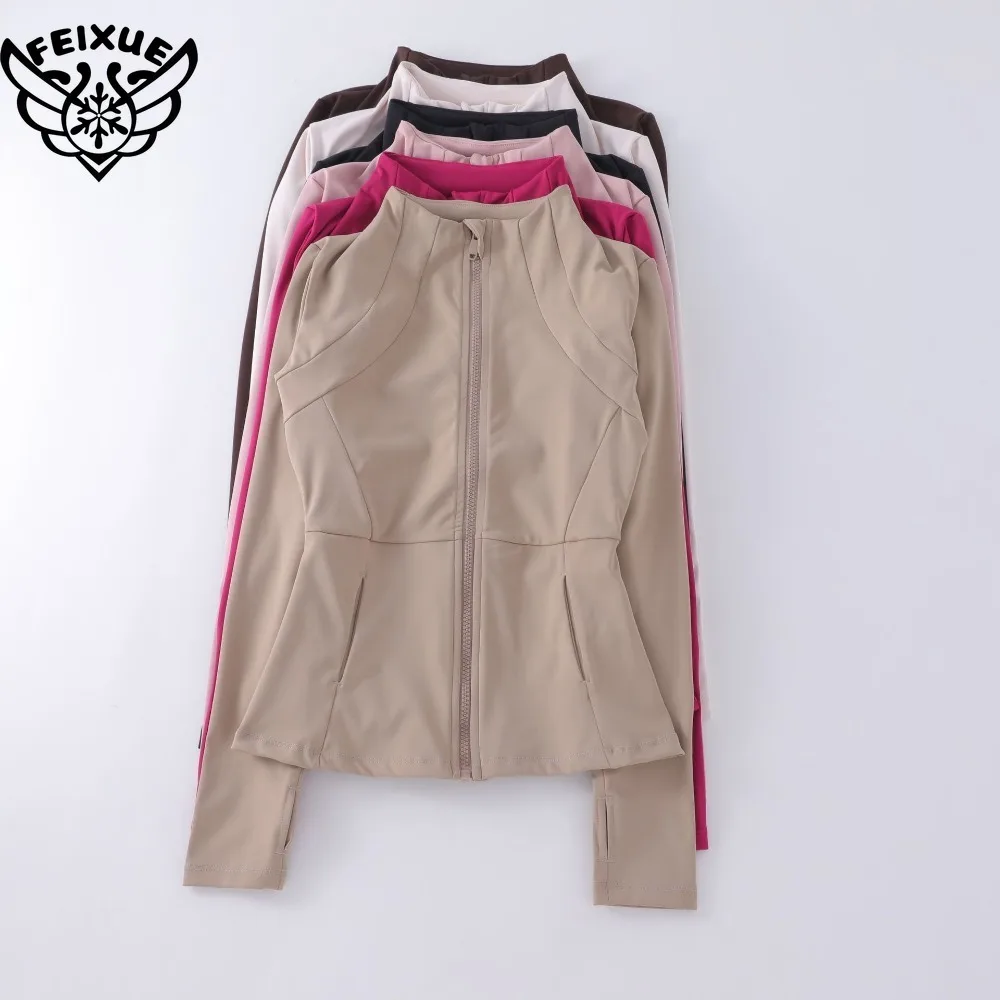 2025 Workout Multi Colors Sport Wear Comfortable Design Yoga Top Zip-up Jacket with Pocket Women Workout Jackets Running Shirt