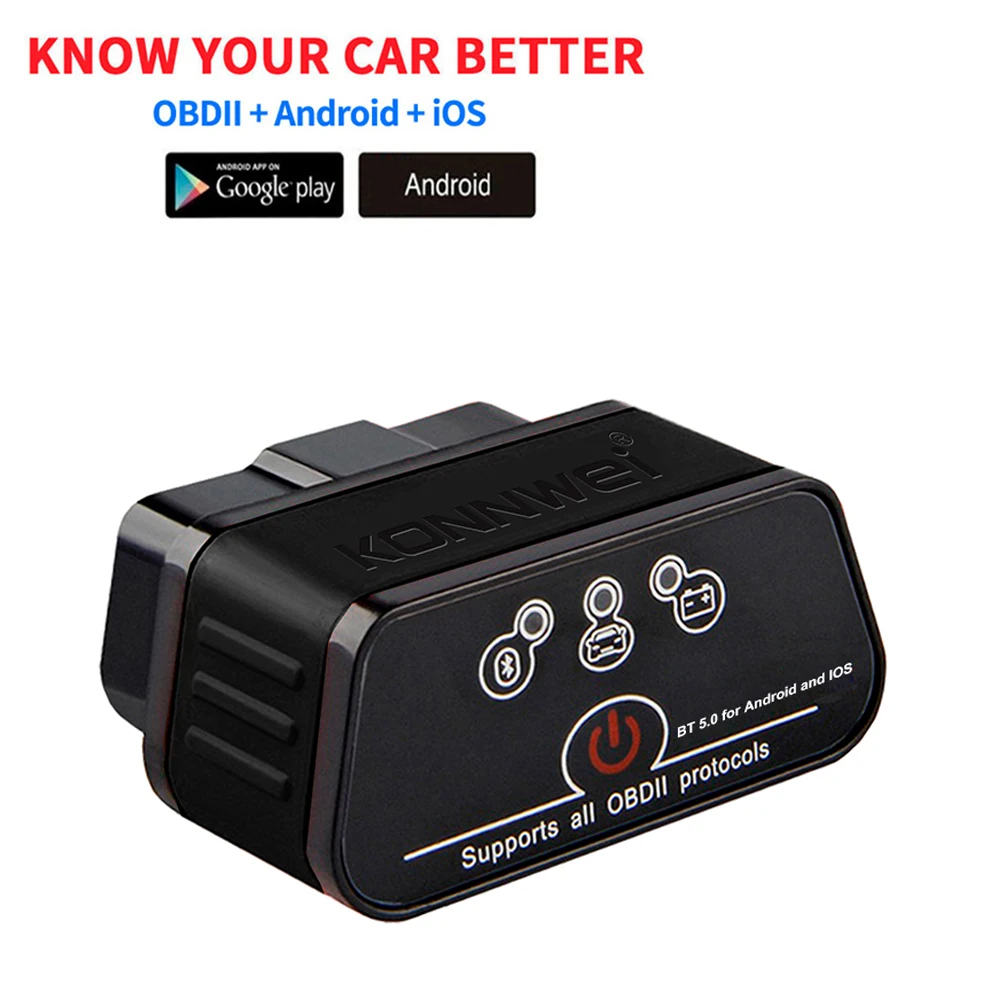 

ELM327 Bluetooth 5.0 Car OBD for Android/IOS OBD2 Anto Scanner V1.5 OBDII iCar2 ELM 327 V1.5 Auto OBD 2 Car Diagnostic Tools