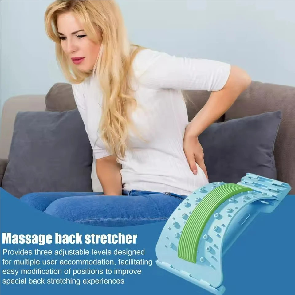 

Устройство для растяжки талии, растягиватель спины для спины, регулируемый массажер для нижней части спины, нескользящий массажер для поясницы для восстановления тела