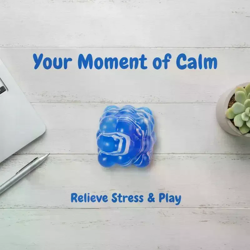 Marbled Swirl Sensory Squeeze Stress Ball Fidget Toy Anxiety Relief Gift Handheld Cube Decompression Toy