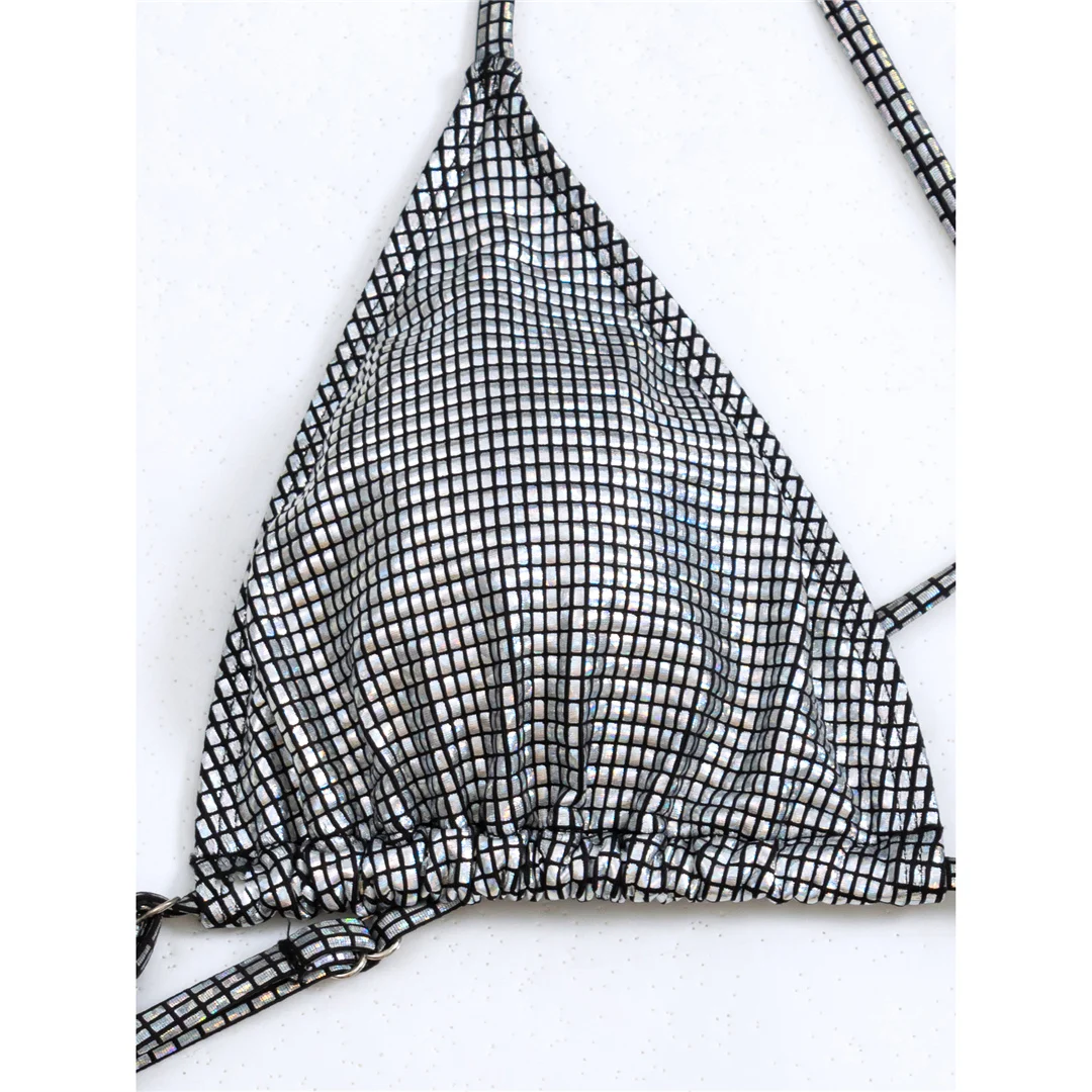 Sexy Pailletten Cross-Back Extreme String Mini Micro Thong Damen Badeanzug Einteiliger Badeanzug Badebekleidung Badeanzug V5506 – Detail 17