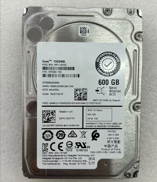 

0XXTRP XXTRP 600G 2.5-inch 10K SAS 12GB server hard drive ST600MM0069