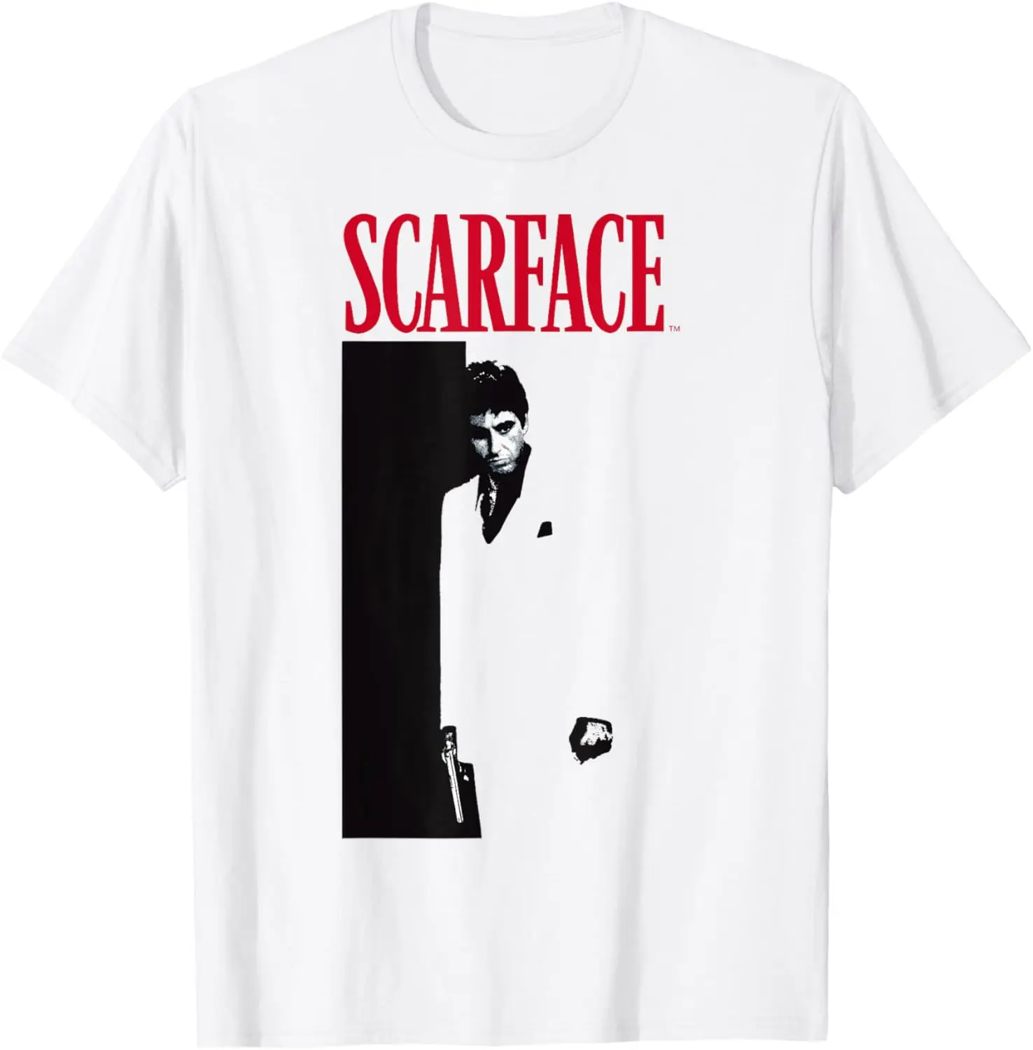 Scarface Original Film Poster T-Shirt Sommer Männer 100% Baumwolle High Street Rundhals Top Übergroßen Lose Atmungsaktive T Shirts