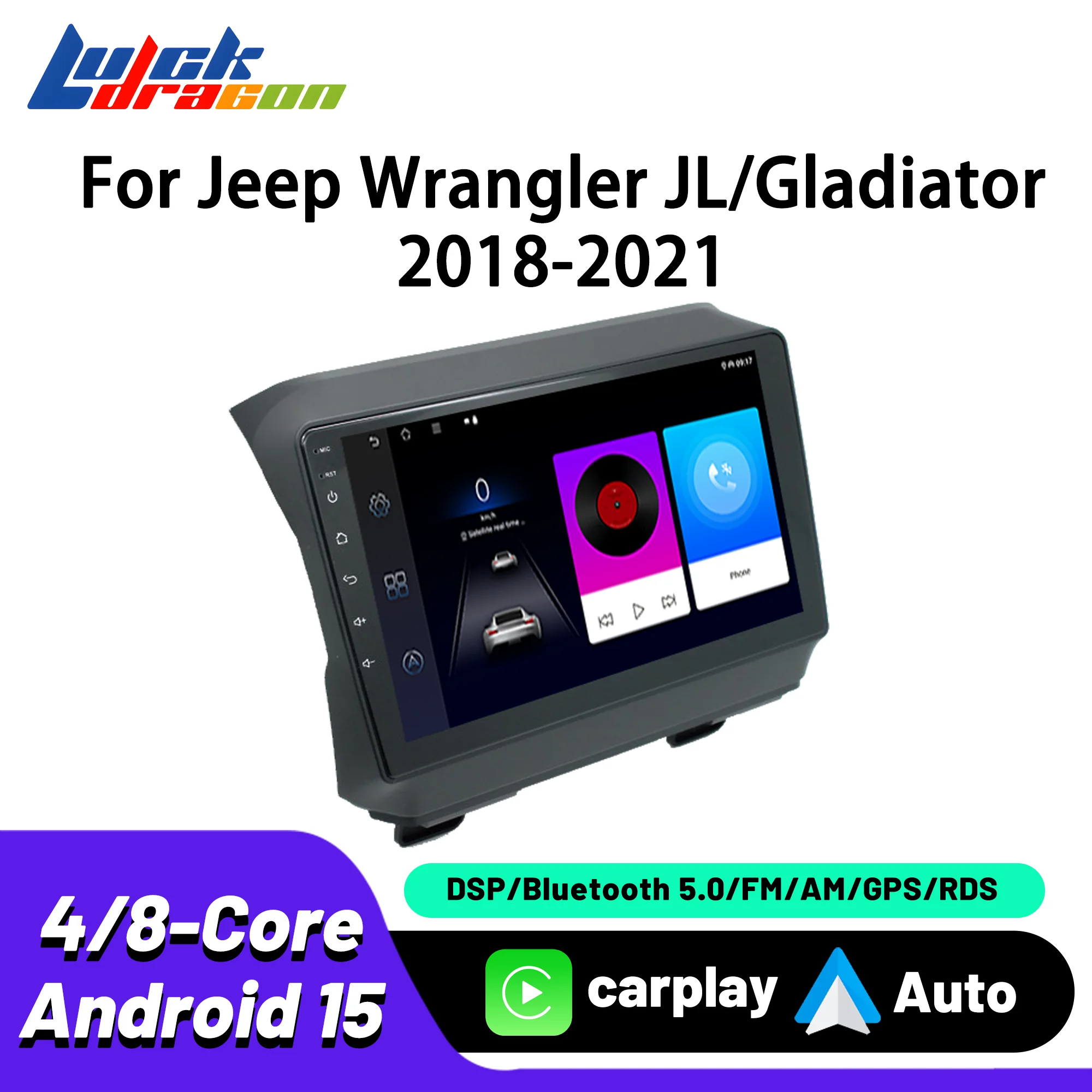 

Split Screen DSP FM RDS Car Intelligent Systems For Jeep Wrangler JL Gladiator 2018-2021 Carplay Android Auto Car Radio GPS Navi
