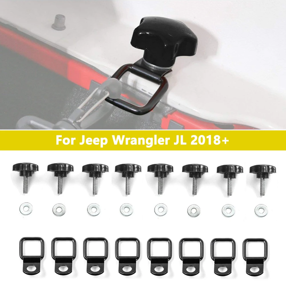 Car Roof Top Fixing Screw Hardtop Nuts Bolts Kit for 2018-2024 Jeep Wrangler JL 2/4-door Trunk Fixed Hook Buckle Accessories