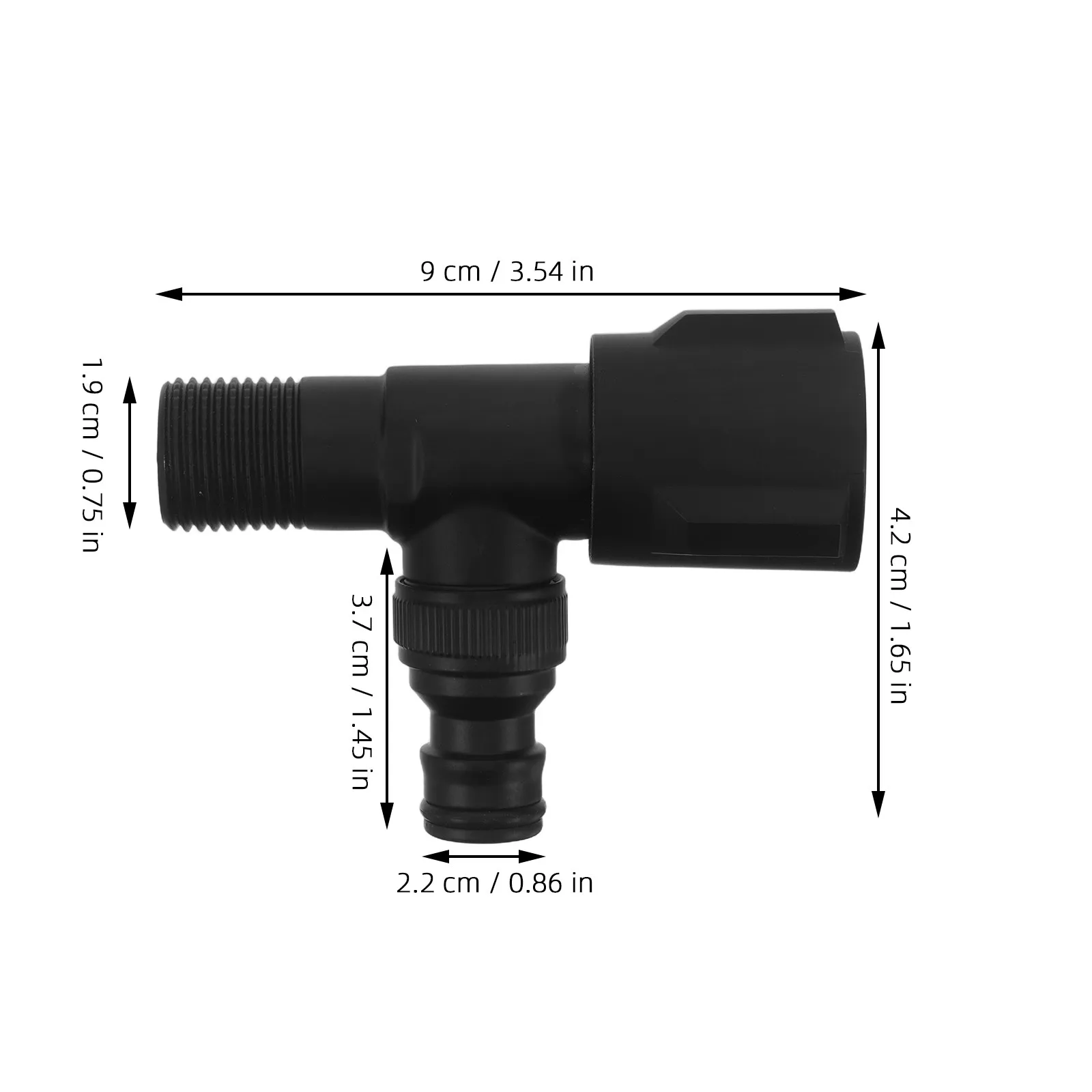 Frost Proof Outdoor Hose Faucet Solid Brass Bibb Black Freeze Resistant Water for Garden Irrigation Outdoor Patio Faucet