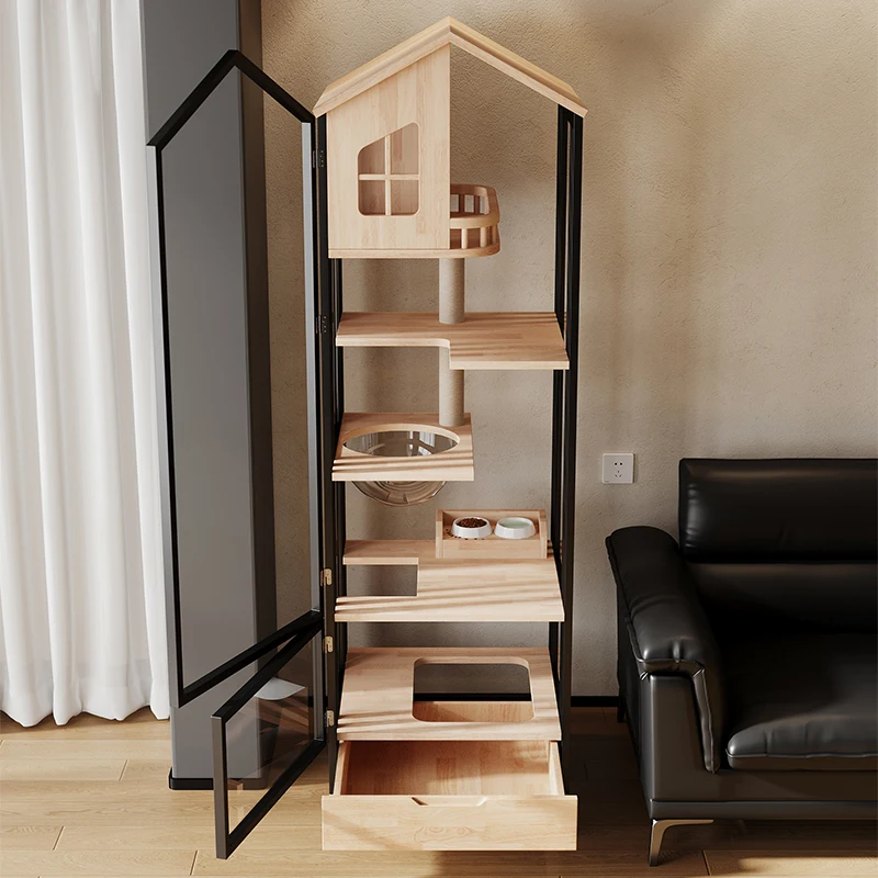 

Luxury cat villa, high-end advanced five-layer cat cabinet, large space for cat nest