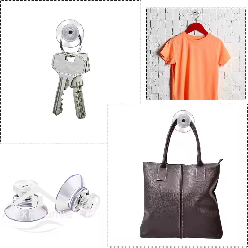 5/10Pcs Suction Cups with Screw 25/32/41/53mm Plastic Sucker Pad Holder PVC Sucker with Screw Nut for Bathroom Window Car Shade - Image 5